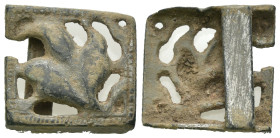 Weight 4.47 gr - Diameter 20 mm Ancient bronze belt buckle. SOLD AS SEEN.