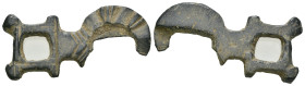 Weight 9.67 gr - Diameter 40 mm Ancient bronze belt buckle. SOLD AS SEEN.