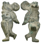 Weight 6.74 gr - Diameter 37 mm Ancient bronze belt buckle. SOLD AS SEEN.