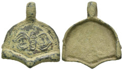 Weight 10.00 gr - Diameter 30 mm Ancient bronze belt buckle. SOLD AS SEEN.