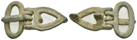 Weight 10.54 gr - Diameter 40 mm Ancient bronze belt buckle. SOLD AS SEEN.