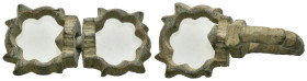Weight 9.12 gr - Diameter 35 mm Ancient bronze belt buckle. SOLD AS SEEN.