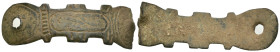 Weight 8.86 gr - Diameter 54 mm Ancient bronze belt buckle. SOLD AS SEEN.