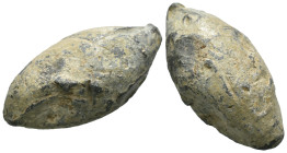 Weight 42.92 gr - Diameter 33 mm Whistling Sling Bullets Were GREEK Troops. SOLD AS SEEN.