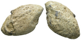 Weight 30.83 gr - Diameter 30 mm Whistling Sling Bullets Were GREEK Troops. SOLD AS SEEN.