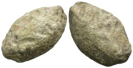Weight 32.99 gr - Diameter 30 mm Whistling Sling Bullets Were GREEK Troops. SOLD AS SEEN.