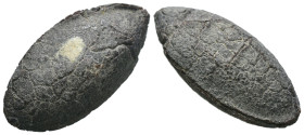 Weight 26.61 gr - Diameter 30 mm Whistling Sling Bullets Were GREEK Troops. SOLD AS SEEN.