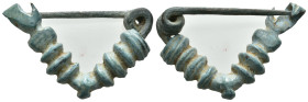 Weight 6.83 gr - Diameter 34 mm

GREEK BRONZE FIBULA.(4th-3th Century BC).Ae.