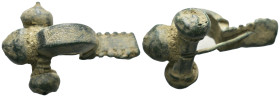Weight 15.59 gr - Diameter 44 mm
GREEK BRONZE FIBULA.(4th-3th Century BC).Ae.