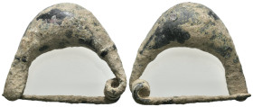 Weight 23.91 gr - Diameter 36 mm
BRONZE FIBULA.(4th-3th Century BC).Ae.