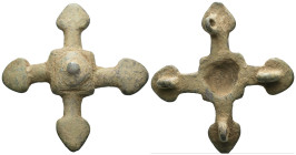 Weight 28.38 gr - Diameter 55 mm
Byzantine Ancient Bronze Fibula. SOLD AS SEEN.