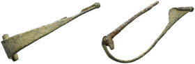 Weight 5.85 gr - Diameter 55 mm
Ancient Bronze Fibula. SOLD AS SEEN.