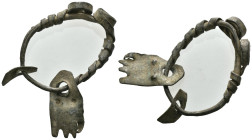 Weight 4.57 gr - Diameter 47 mm Ancient Bronze Fibula. SOLD AS SEEN.