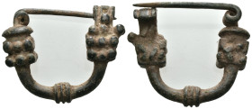 Weight 14.23 gr - Diameter 36 mm
GREEK BRONZE FIBULA.(4th-3th Century BC).Ae.