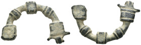 Weight 13.15 gr - Diameter 41 mm
GREEK BRONZE FIBULA.(4th-3th Century BC).Ae.