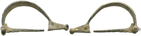 Weight 10.61 gr - Diameter 60 mm
Ancient Bronze Fibula. SOLD AS SEEN.