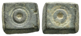 Bronze ancient weight, Weight 2.85 gr - Diameter 11 mm. SOLD AS SEEN.