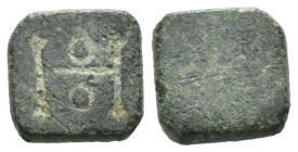 Bronze ancient weight, Weight 1.49 gr - Diameter 10 mm. SOLD AS SEEN.