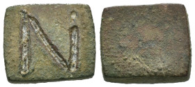 Bronze ancient weight, Weight 4.48 gr - Diameter 14 mm. SOLD AS SEEN.