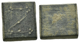 Bronze ancient weight, Weight 4.41 gr - Diameter 13 mm. SOLD AS SEEN.