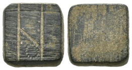 Bronze ancient weight, Weight 4.31 gr - Diameter 12mm. SOLD AS SEEN.