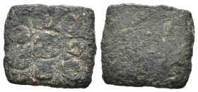 Bronze ancient weight, Weight 2.02 gr - Diameter 15 mm. SOLD AS SEEN.