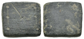 Bronze ancient weight, Weight 4.37 gr - Diameter 14 mm. SOLD AS SEEN.
