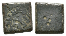 Bronze ancient weight, Weight 1.41 gr - Diameter 9 mm. SOLD AS SEEN.