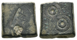Bronze ancient weight, Weight 5.99 gr - Diameter 13 mm. SOLD AS SEEN.