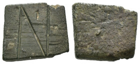 Bronze ancient weight, Weight 4.18 gr - Diameter 14 mm. SOLD AS SEEN.
