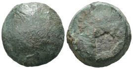 Bronze ancient weight, Weight 20.90 gr - Diameter 21 mm. SOLD AS SEEN.