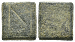 Bronze ancient weight, Weight 4.27 gr - Diameter 13 mm. SOLD AS SEEN.