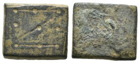 Bronze ancient weight, Weight 4.30 gr - Diameter 14 mm. SOLD AS SEEN.