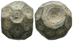 Bronze ancient weight, Weight 29.61 gr - Diameter 19 mm. SOLD AS SEEN.