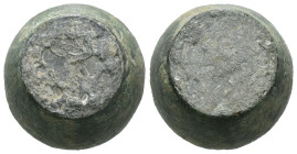Bronze ancient weight, Weight 24.55 gr - Diameter 17 mm. SOLD AS SEEN.