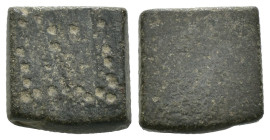 Bronze ancient weight, Weight 2.19 gr - Diameter 10 mm. SOLD AS SEEN.