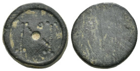 Bronze ancient weight, Weight 4.30 gr - Diameter 14 mm. SOLD AS SEEN.