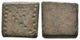 Bronze ancient weight, Weight 4.01 gr - Diameter 13 mm. SOLD AS SEEN.