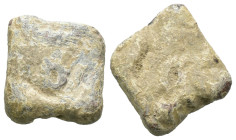 Bronze ancient weight, Weight 4.27 gr - Diameter 14 mm. SOLD AS SEEN.