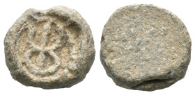 Seal, Weight 4.73 gr - Diameter 13 mm.
BYZANTINE LEAD SEAL.(Circa 7th-11th Century).Pb.