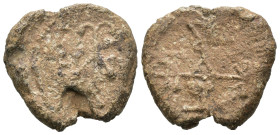 Seal, Weight 8.64 gr - Diameter 22 mm.
BYZANTINE LEAD SEAL.(Circa 7th-11th Century).Pb.