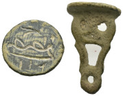 Seal, Weight 4.12 gr - Diameter 16 mm.
ISLAMIC BRONZE SEAL.