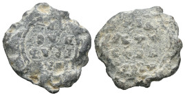 Seal, Weight 5.40 gr - Diameter 19 mm.
BYZANTINE LEAD SEAL.(Circa 7th-11th Century).Pb.