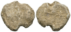 Seal, Weight 10.69 gr - Diameter 25 mm.
BYZANTINE LEAD SEAL.(Circa 7th-11th Century).Pb.