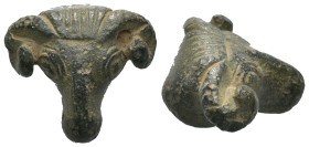 Bronze, Weight 17.86 gr - Diameter 21 mm

Roman Bronze Ram Head Century 1-3
