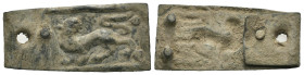 Bronze, Weight 1.51 gr - Diameter 30 mm

Ancient Roman Bronze Military Buckle Circa 200 - 400 AD