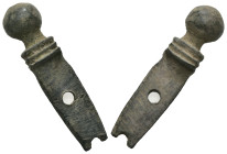 Bronze, Weight 7.75 gr - Diameter 38 mm
Ancient Roman Bronze Gladius / Sword Pendant - Military Amulet, 1st - 2nd Century A.D