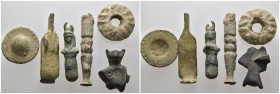 Bronze, Weight 20.94 gr - 6 pieces . SOLD AS SEEN.