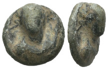 Bronze, Weight 8.26 gr - Diameter 19 mm .

ANCIENT ROMAN BRONZE APPLIQUE.(1st- 3rd Century).Ae.