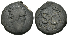 Weight 7.52 gr - Diameter 21 mm Bronze Roman Imperial Coin